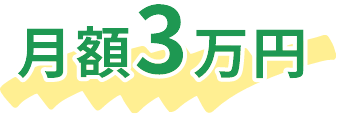 月額３万５千円（税別）