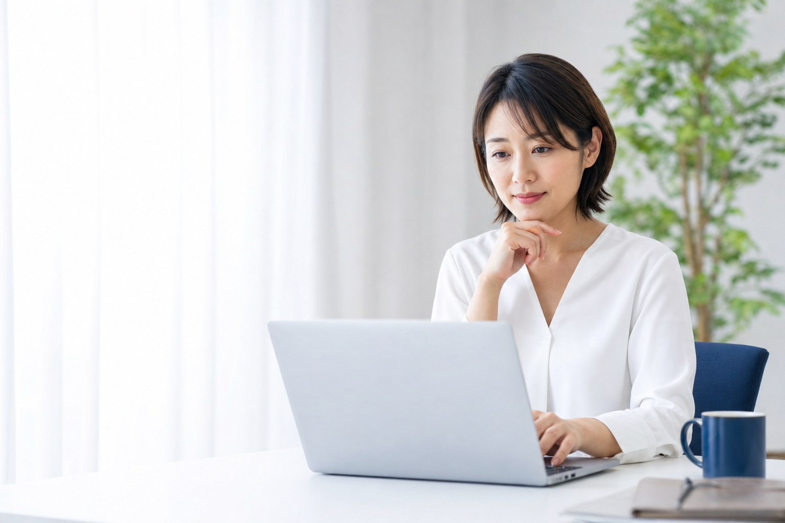オンライン面接指導を受ける様子