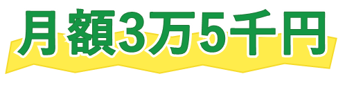 月額３万５千円（税別）