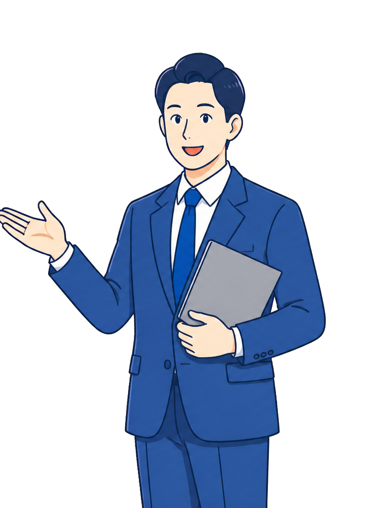 相談を案内する担当者