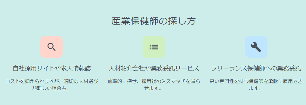 産業保健師の探し方