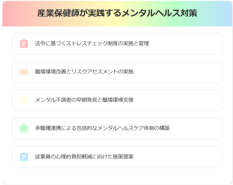 産業保健師が実践するメンタルヘルス対策